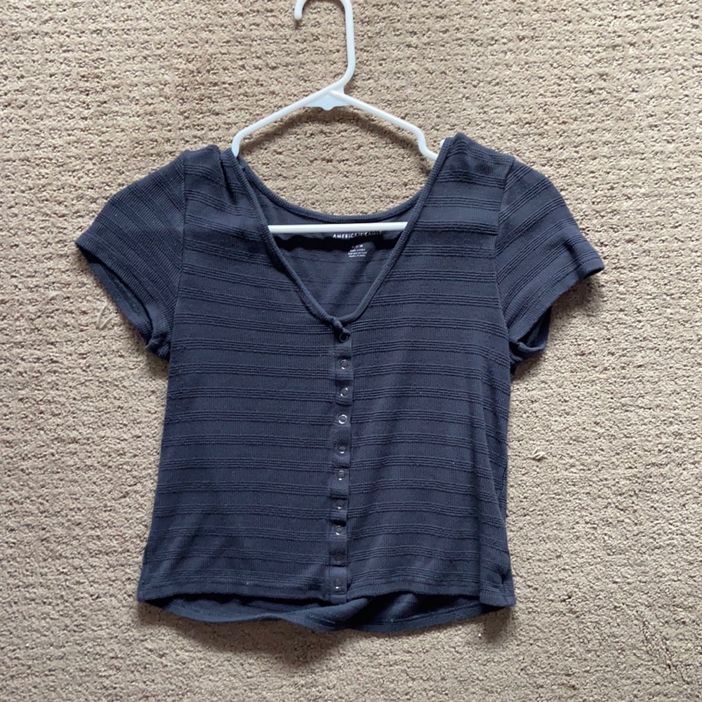 Grey button shirt